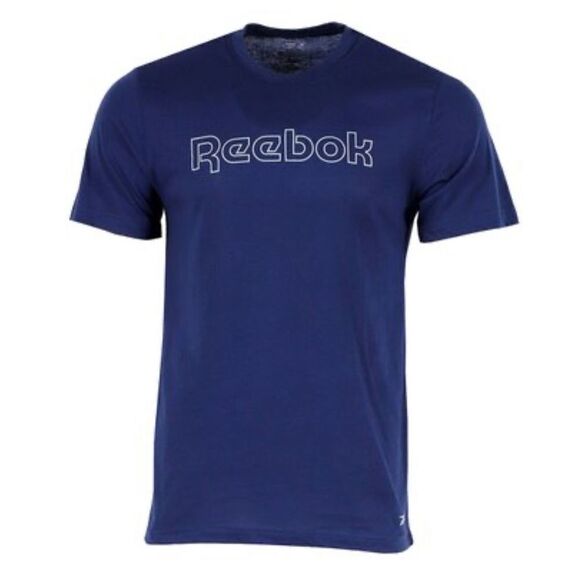 Reebok | Blue Depths Logo Crewneck Tee -‎ Men Large- NWT - Picture 1 of 6